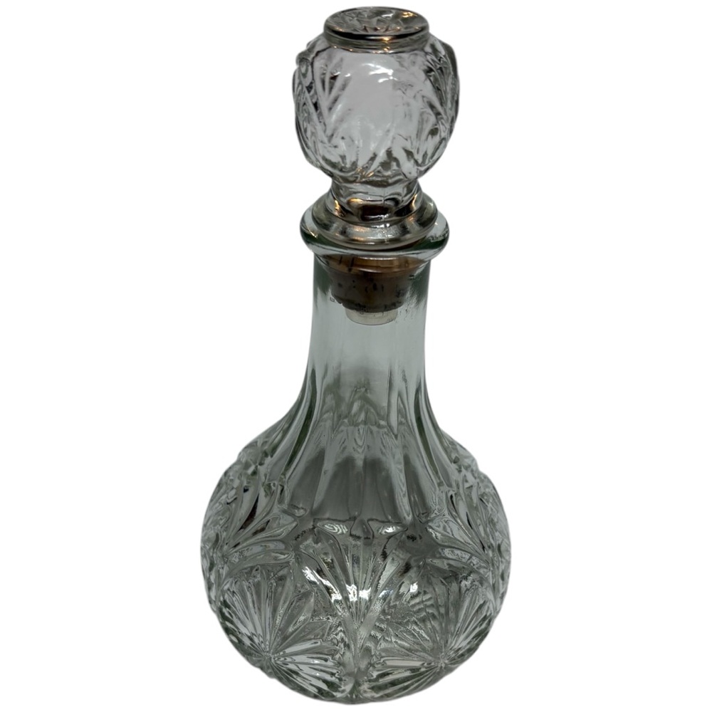 Vintage John Paul Jones Libbey Cut Glass Captains Decanter